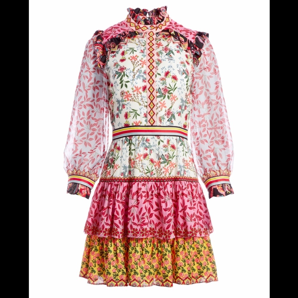 Alice + Olivia Kathy Floral Mini Dress size 4